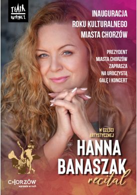 Plakat - Miejska Inauguracja Roku Kulturalnego 2022/2023 - koncert Hanny Banaszak